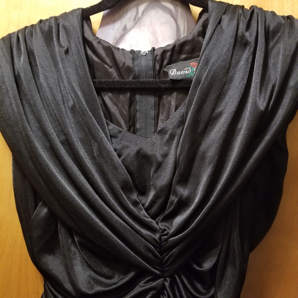 1980's Rutched Dress - Picture 3 of 4